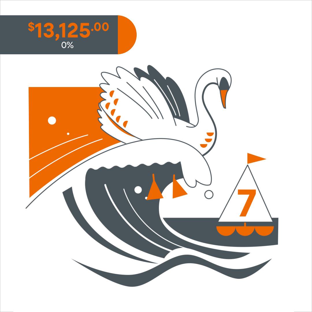 You had better be swimming in cash if you want seven swans in your pond