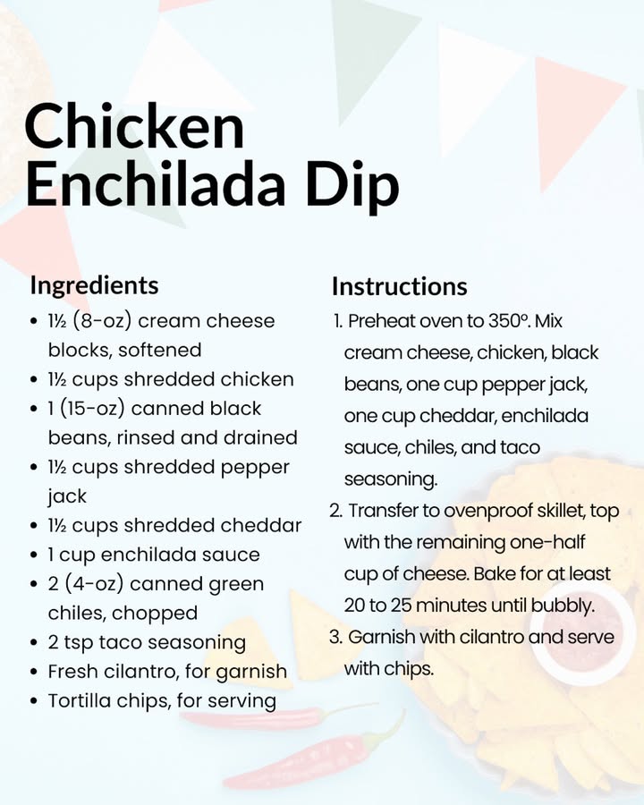 In honor of Cinco de Mayo, our team wanted to share a delicious Chicken Enchilada Dip recipe from Delish that's ready in just 30...