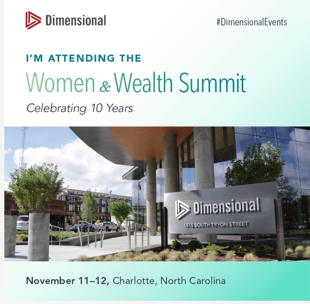 Having a fantastic time at Dimensional’s Women & Wealth Summit! It’s always great catching up with Ashley Ilardo and Kah...