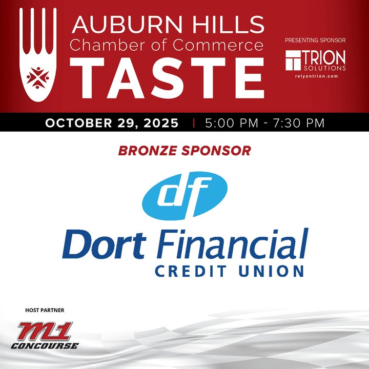 We’re proud to be a sponsor of TASTE of Auburn Hills 2025 - join us October 29 at M1 Concourse for a night of amazing food, drin...