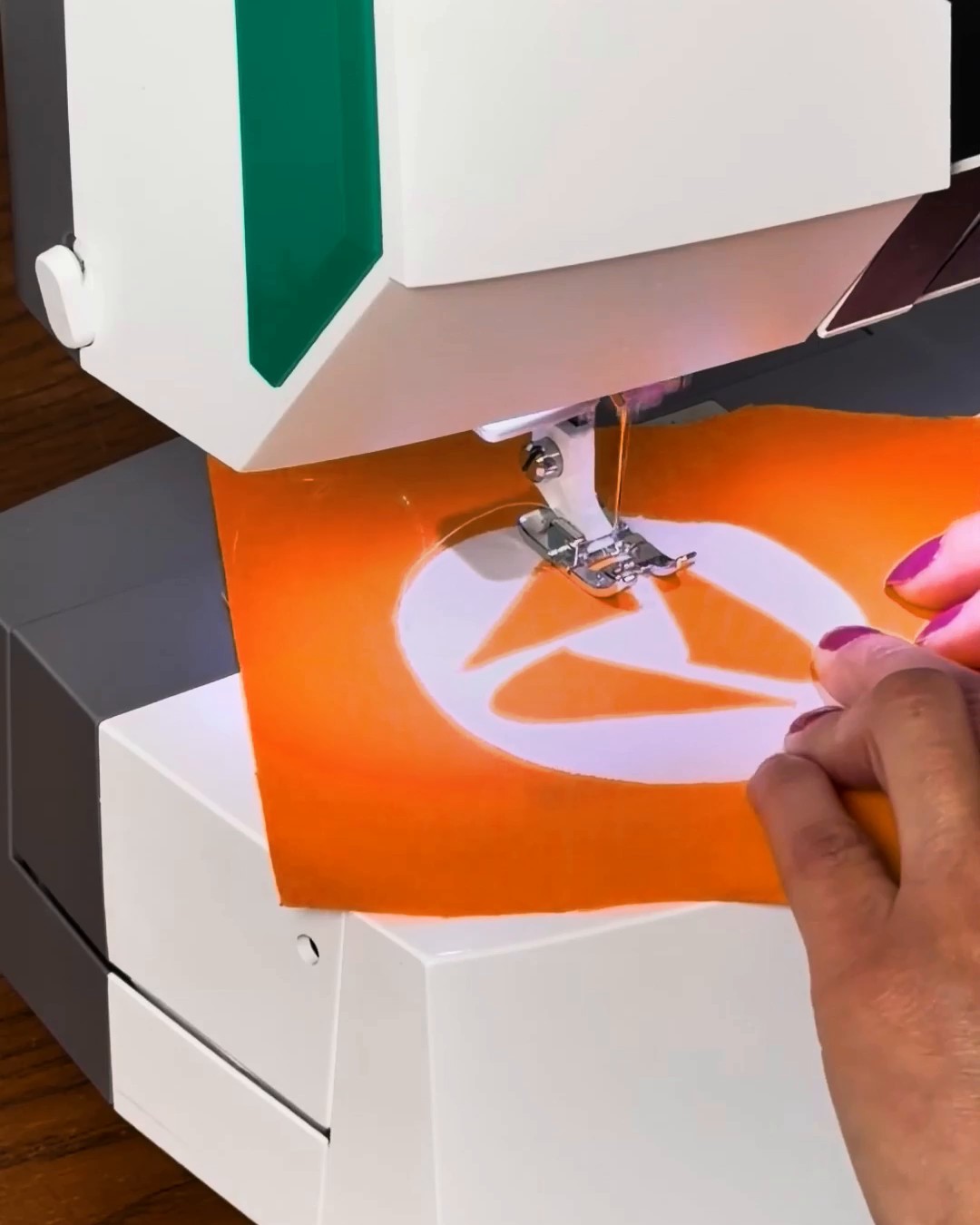 Watching a quilt get stitched together is pretty satisfying