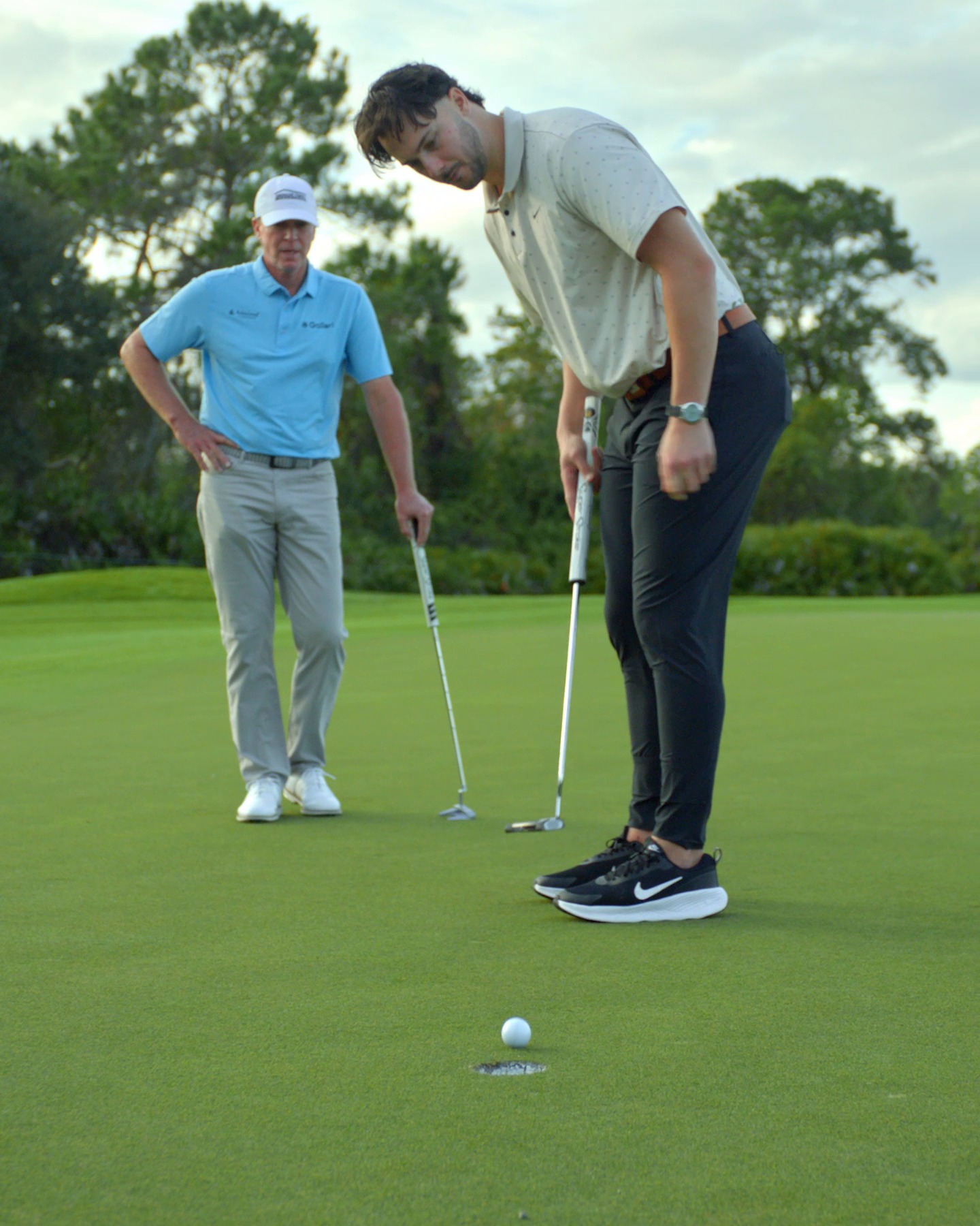 Paul Skenes and Steve Stricker at PNC Championship