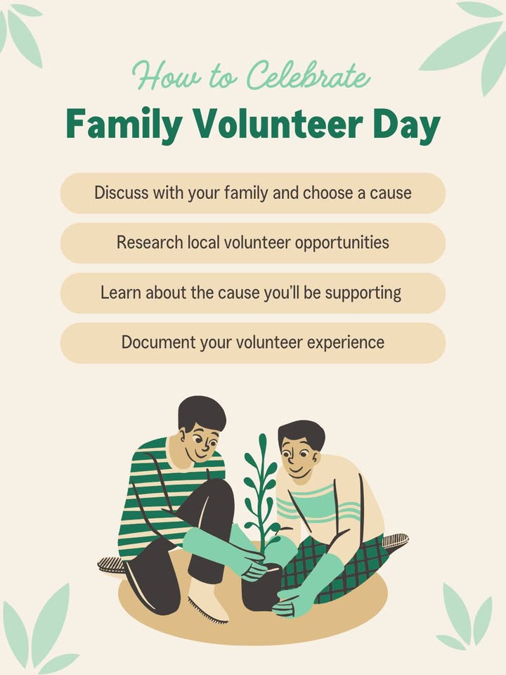 On Family Volunteer Day, teach your kids about the importance of kindness, compassion, and making a difference in our Lake Orion...