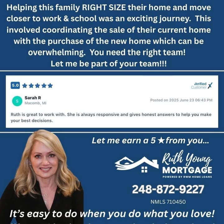 A post from Ruth Young Mortgage
