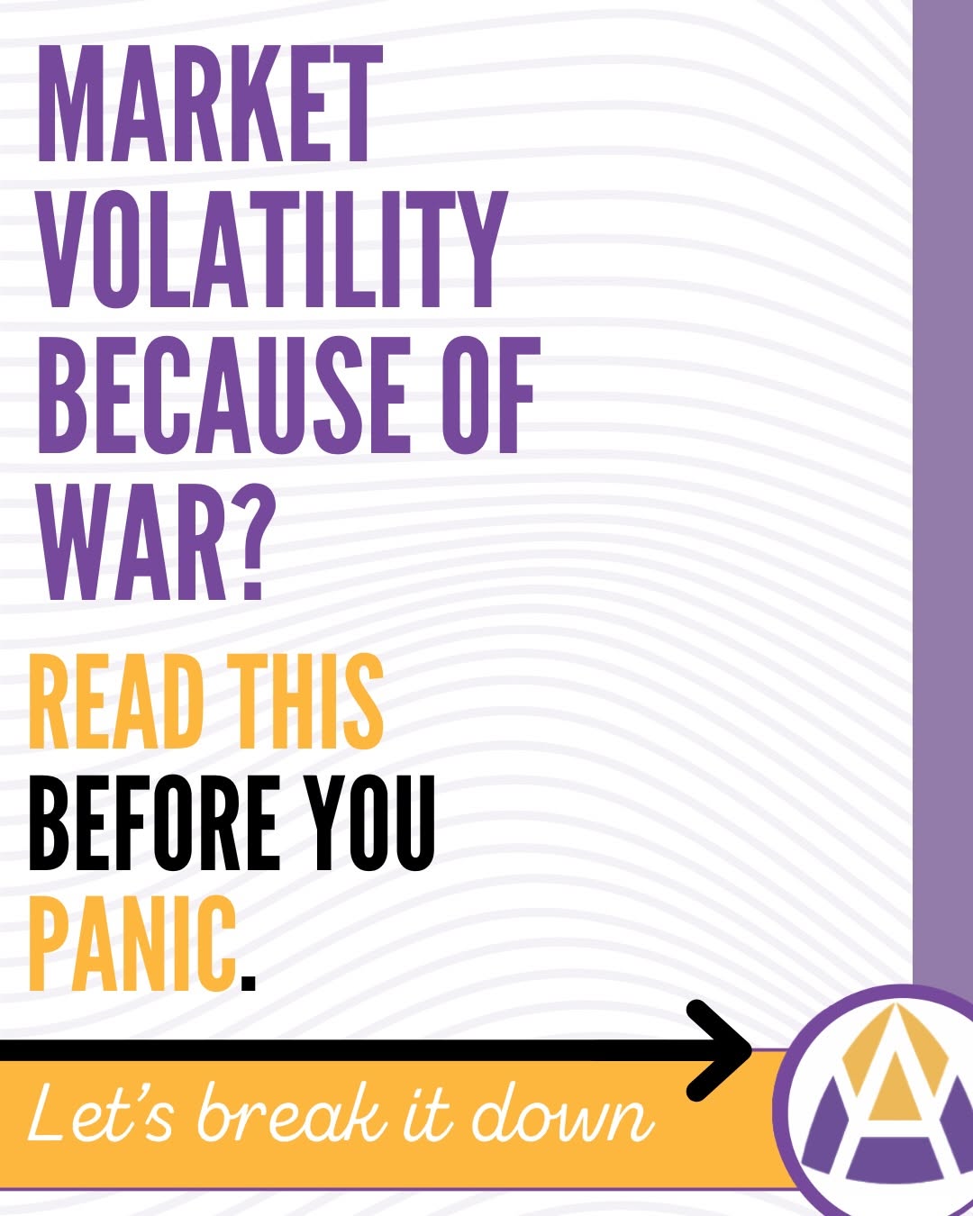 Markets are reacting to uncertainty—not the end of the world. War headlines feel scary. Oil prices, geopolitical tension...