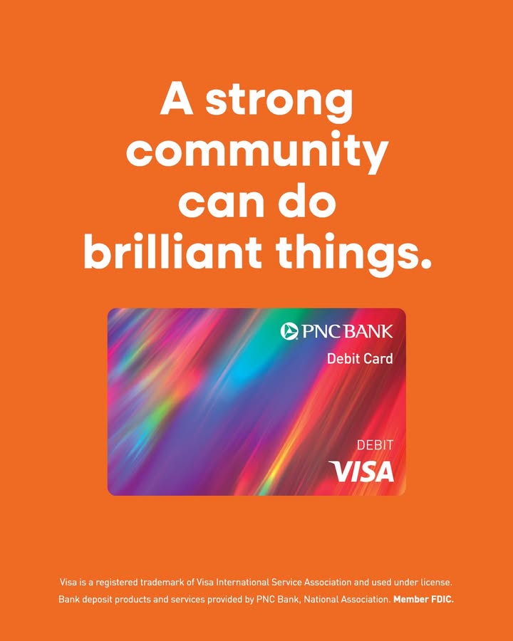 Proudly build your brilliant financial future with the PNC Pride℠ custom debit card