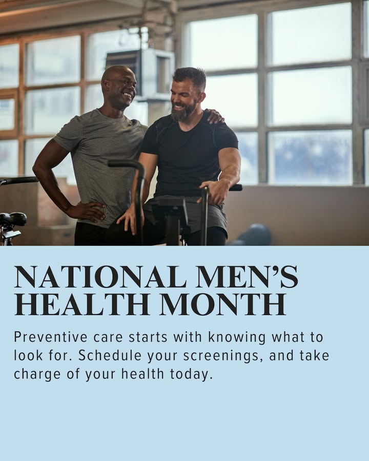 June is Men's Health Month, and there is no better time to encourage you or the men in your life to take advantage of preventive...