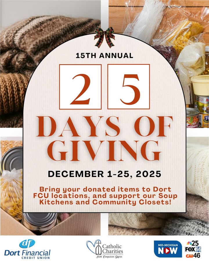 There's still time to donate your non-perishable and winter items at any Genesee or Shiawassee County Dort Financial Credit Unio...
