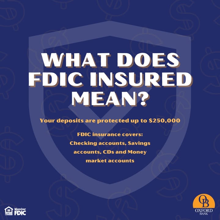 What does FDIC insured mean?