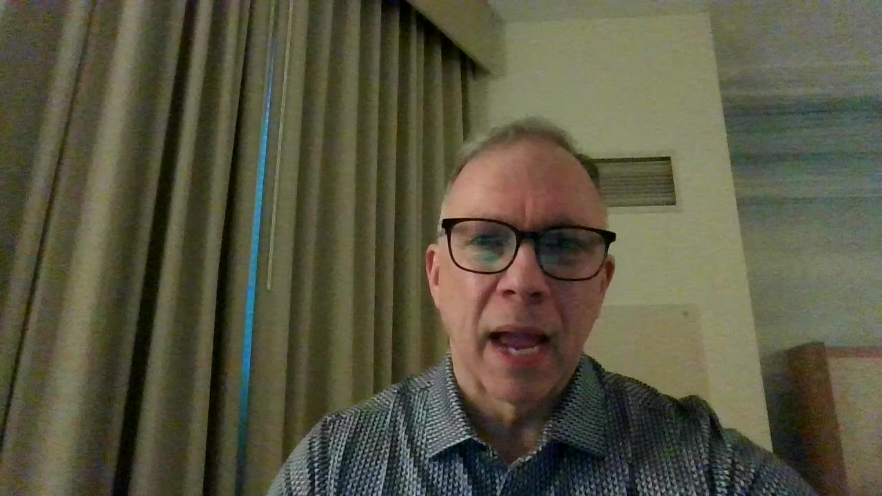 Just finished a terrific conference with Tom Wall!