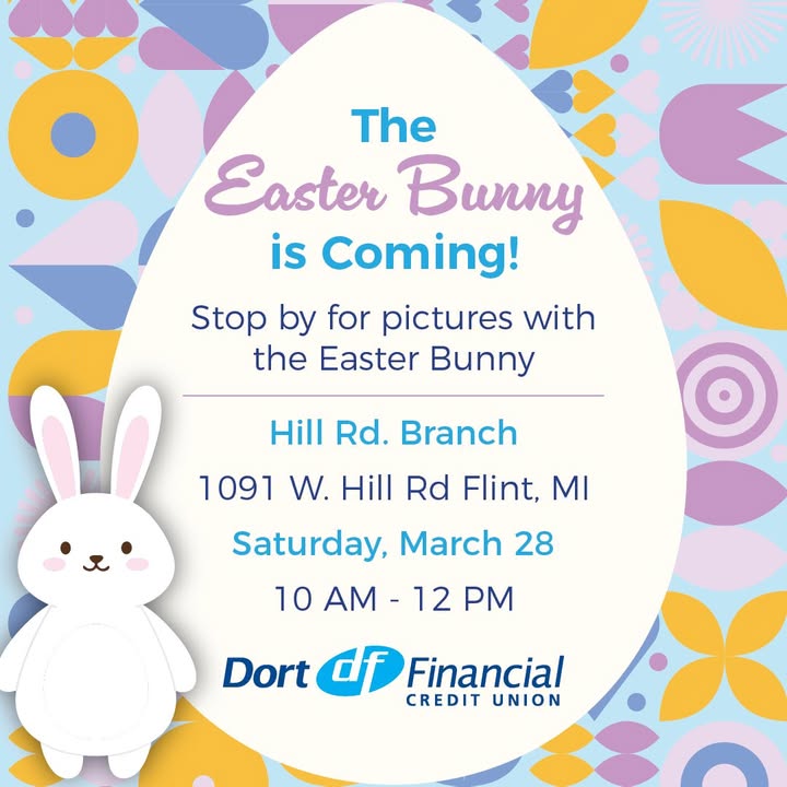 The Easter Bunny is hopping over to our Hill Rd