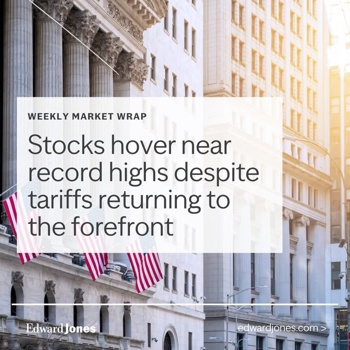 Stocks held near record highs, new tariffs were announced, and the H.R