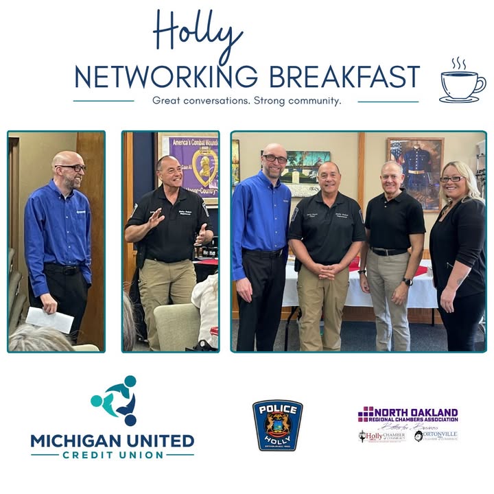 Great morning at the North Oakland Regional Chambers Association Holly Networking Breakfast!
