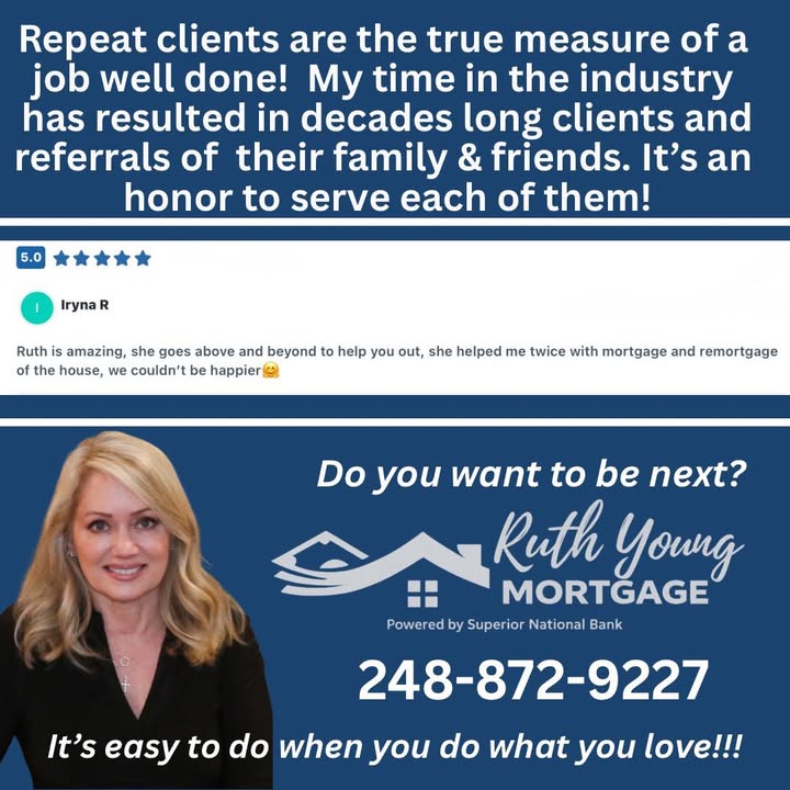 A post from Ruth Young Mortgage