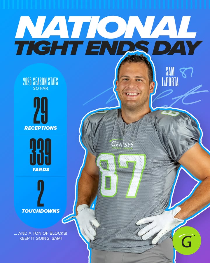 It's a Bye Week for Sam, but it's National Tight Ends Day!