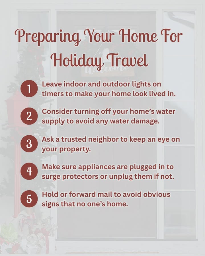 Heading out of town for the holidays?