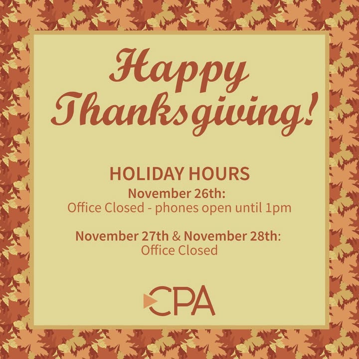 Wishing you a wonderful holiday weekend from all of us at Capocore Advisors 🍂✨