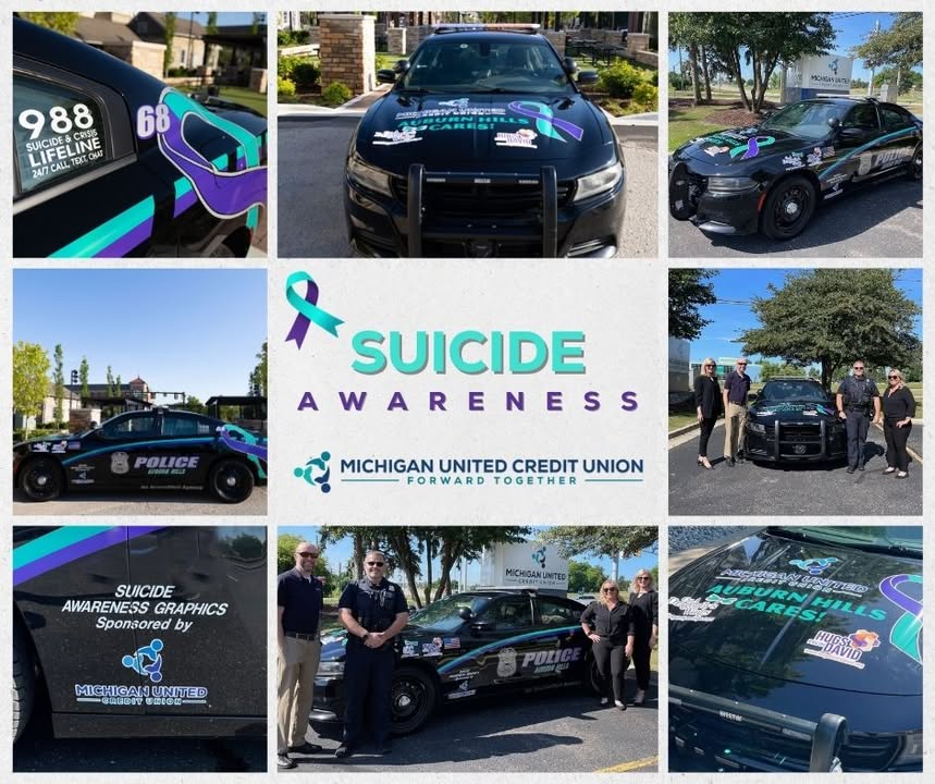 💙 Michigan United Credit Union is proud to stand with the Auburn Hills Police Department,  @onadragonflyswings, and @hugsfromdav...