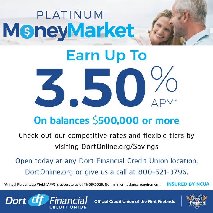 Open a Platinum Money Market account today and enjoy a higher return and easy access to your money when you need it!