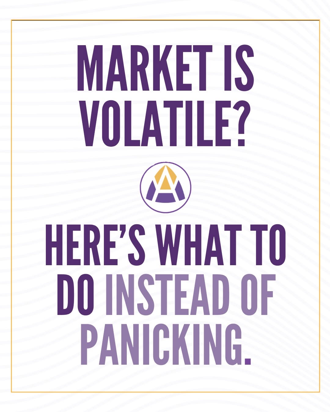 When markets get shaky, most people ask: “Should I sell?” The better question is: “What should I be doing right now?” Be...