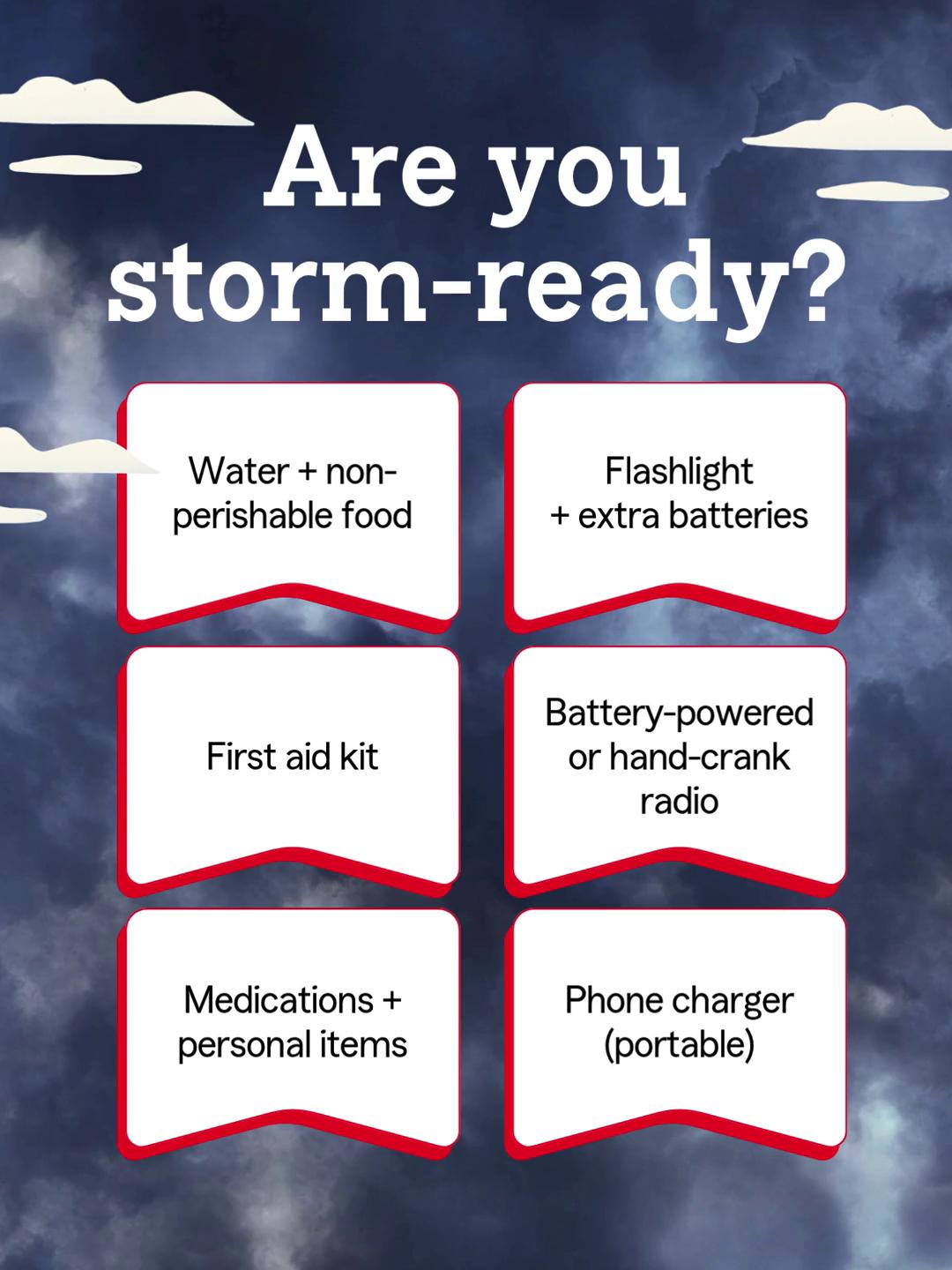 Being storm-ready starts with small steps