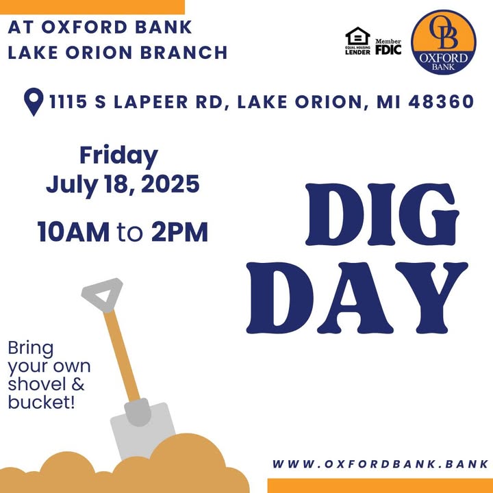 🌿 Dig Day at Oxford Bank – Lake Orion Branch!