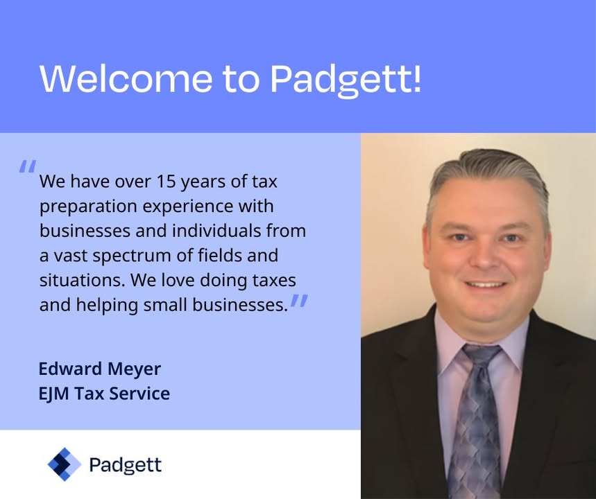 We're pleased to welcome Edward Meyer as a new Padgett franchisee