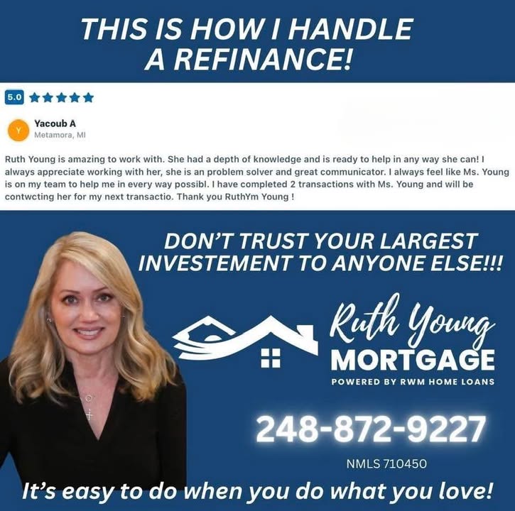 A post from Ruth Young Mortgage