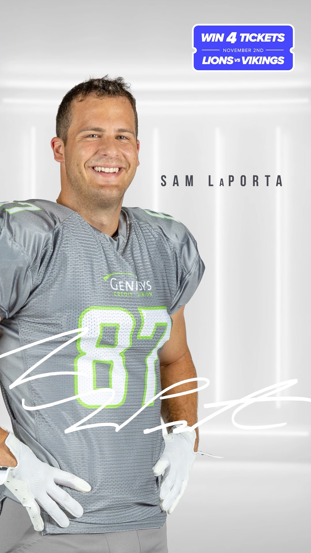 Want to see the Lions take on the Vikings on Nov 2nd?